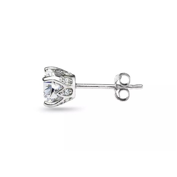 6mm Bling Stud Earrings - Picture 3 of 4